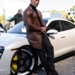 Red Notice Movie Dwayne Johnson Decant Leather Coat
