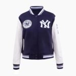 Retro Classic Rib New York Yankees Varsity Jacket