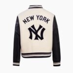 Retro Classic Rib New York Yankees Varsity Jacket