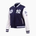 Retro Classic Rib New York Yankees Varsity Jacket