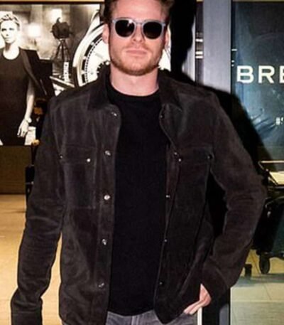 Richard Madden Black Suede Jacket