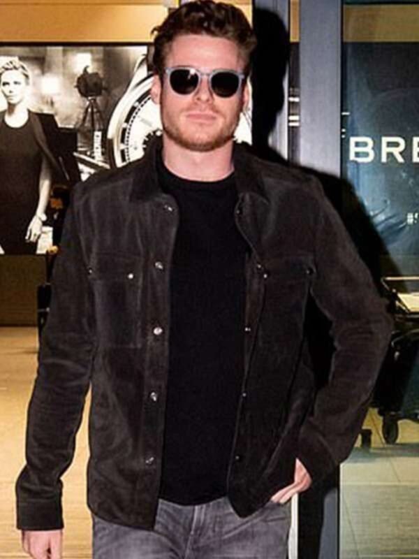 Richard Madden Black Suede Jacket
