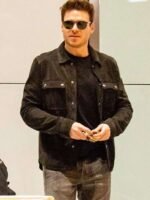 Richard Madden Black Suede Jacket