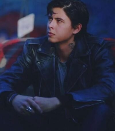 Riverdale Jordan Connor Black Leather Jacket