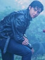 Riverdale Jordan Connor Black Leather Jacket
