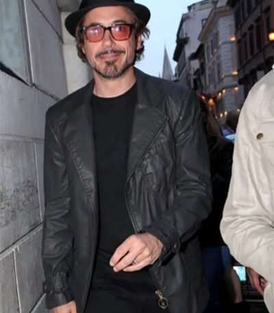 Robert Downey Jr Leather Blazer