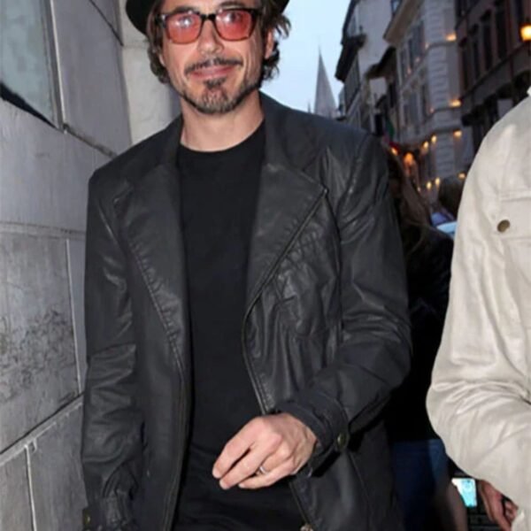 Robert Downey Jr Leather Blazer