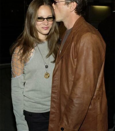 Robert Downey Jr Special Brown Leather Blazer