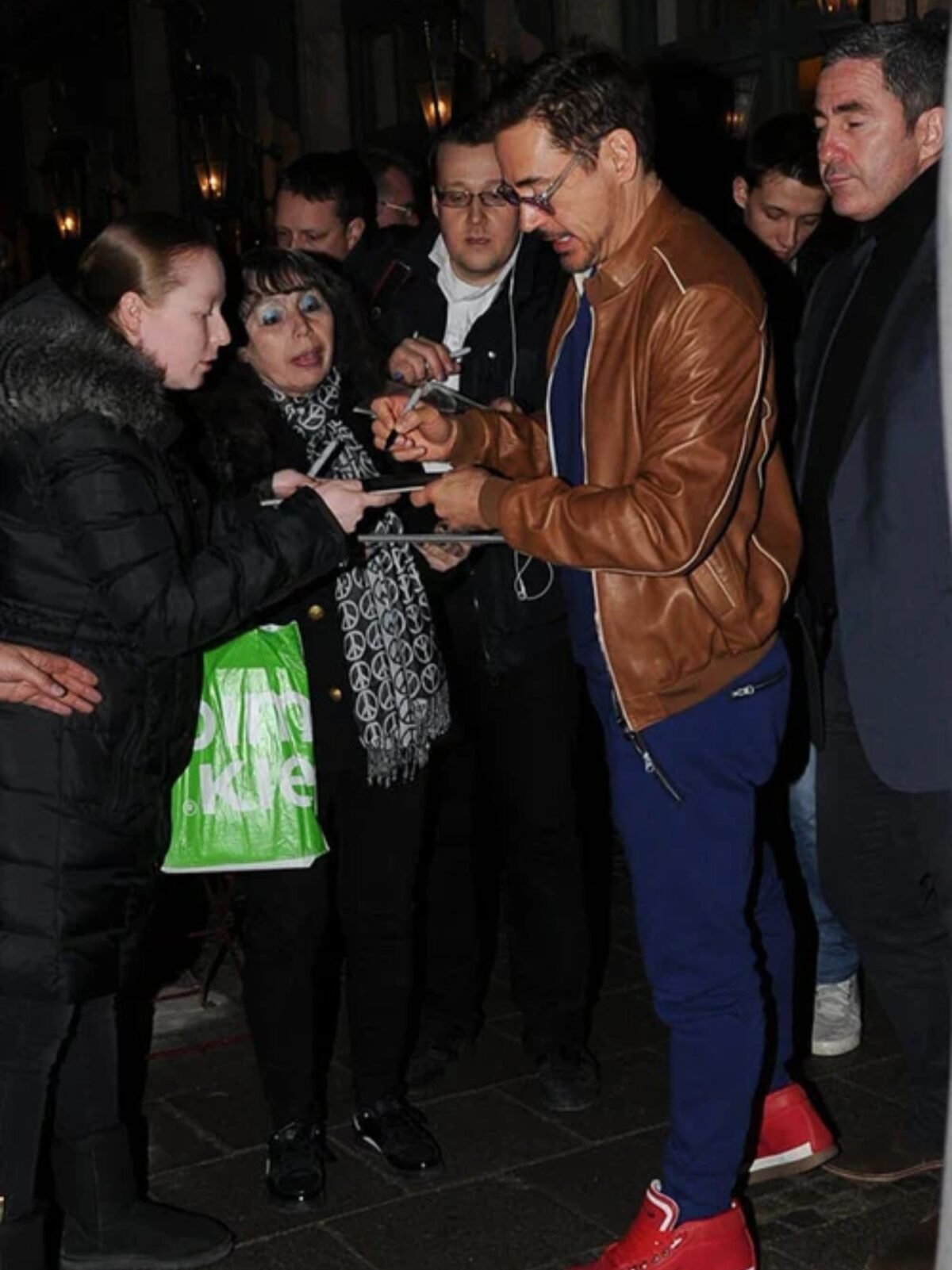 Robert Downey Jr.Men Celebrity Leather Jacket