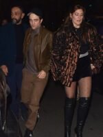 Robert Pattinson Brown Leather Jacket
