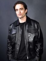 Robert Pattinson Stylish Leather Jacket