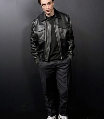 Robert Pattinson Stylish Leather Jacket