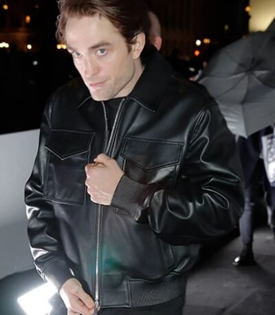 Robert Pattinson Stylish Leather Jacket