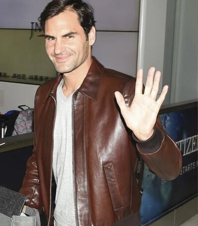 Roger Federer Leather Jacket
