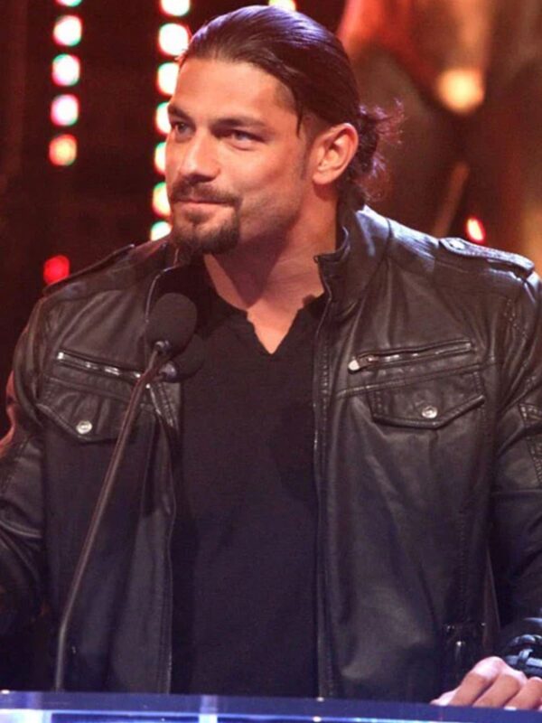 Roman Reigns Slammy Award Superstar Of The Year Leather Jacket