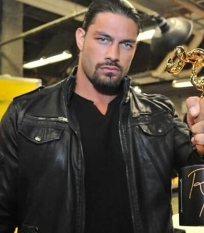 Roman Reigns Slammy Award Superstar Of The Year Leather Jacket