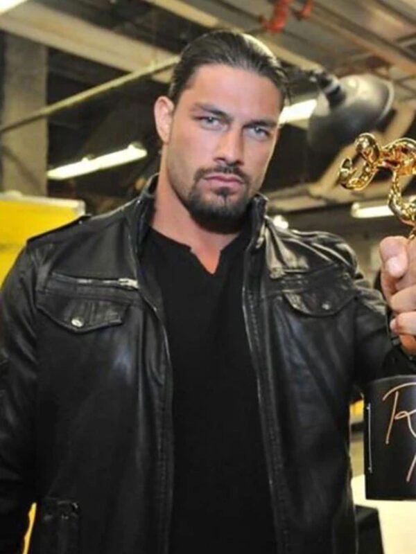 Roman Reigns Slammy Award Superstar Of The Year Leather Jacket