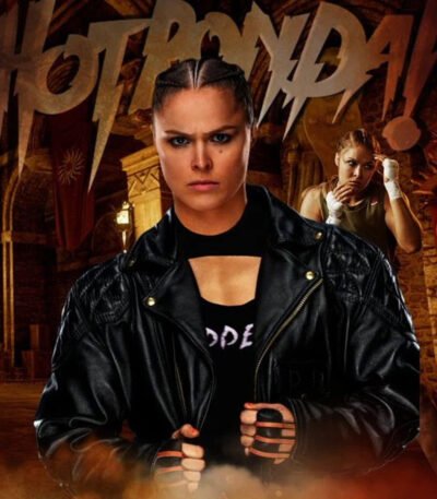 Ronda Rousey Royal Rumble 2022 In WWE Return Leather Jacket