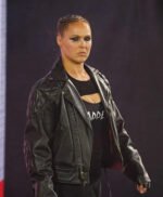 Ronda Rousey Royal Rumble 2022 In WWE Return Leather Jacket