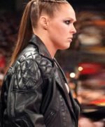 Ronda Rousey Royal Rumble 2022 In WWE Return Leather Jacket