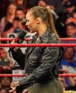 Ronda Rousey Royal Rumble 2022 In WWE Return Leather Jacket