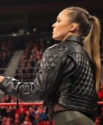 Ronda Rousey Royal Rumble 2022 In WWE Return Leather Jacket