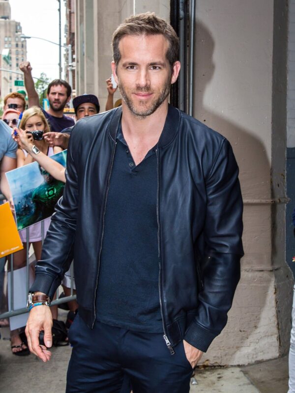 Ryan Reynolds Leather Jacket For Men