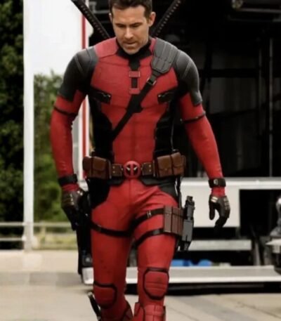 Ryan Reynolds Red And Black Deadpool Jacket