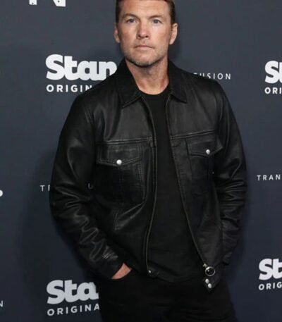 Sam Worthington Black Leather Jacket