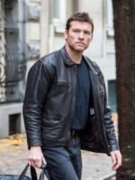 Sam Worthington Kidnapping Mr Heineken Leather Jacket