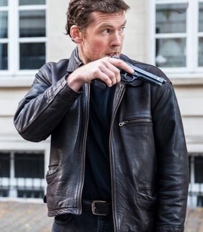 Sam Worthington Kidnapping Mr Heineken Leather Jacket