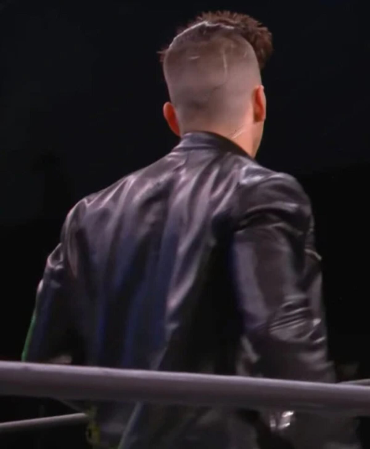 Sammy Guevara Black Leather Jacket on AEW