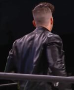 Sammy Guevara Black Leather Jacket on AEW