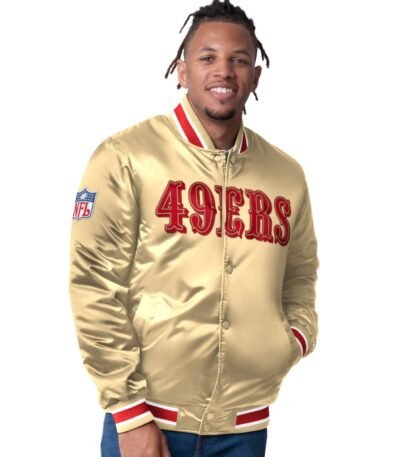 San Francisco 49ers Closer Gold Satin Jacket
