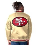 San Francisco 49ers Closer Gold Satin Jacket