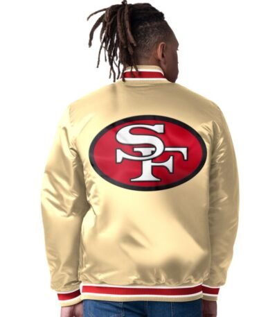 San Francisco 49ers Closer Gold Satin Jacket