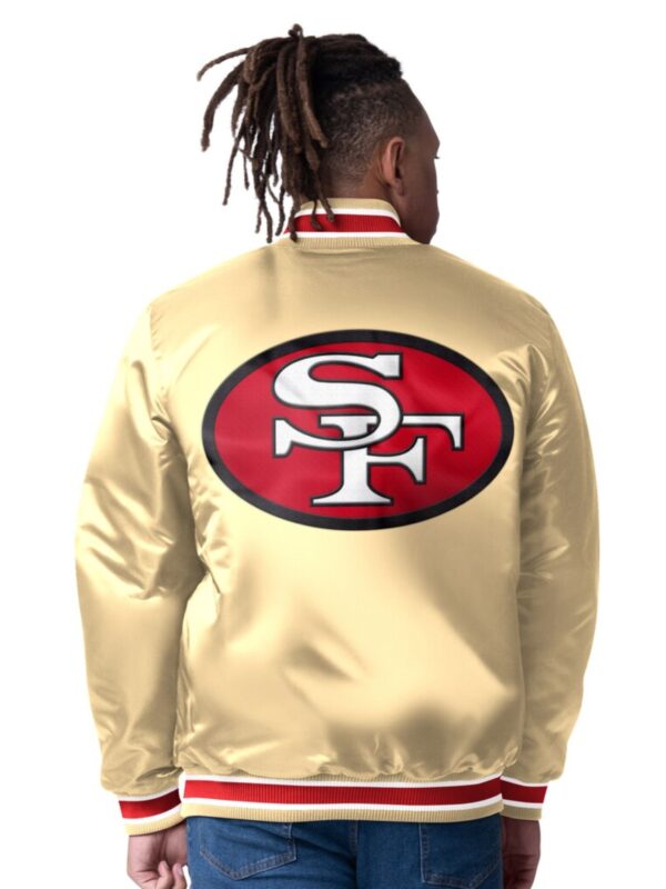 San Francisco 49ers Closer Gold Satin Jacket