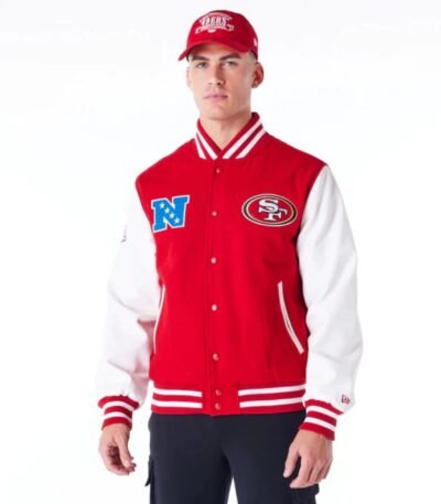San Francisco 49ers NFL Red Varsity Jacket