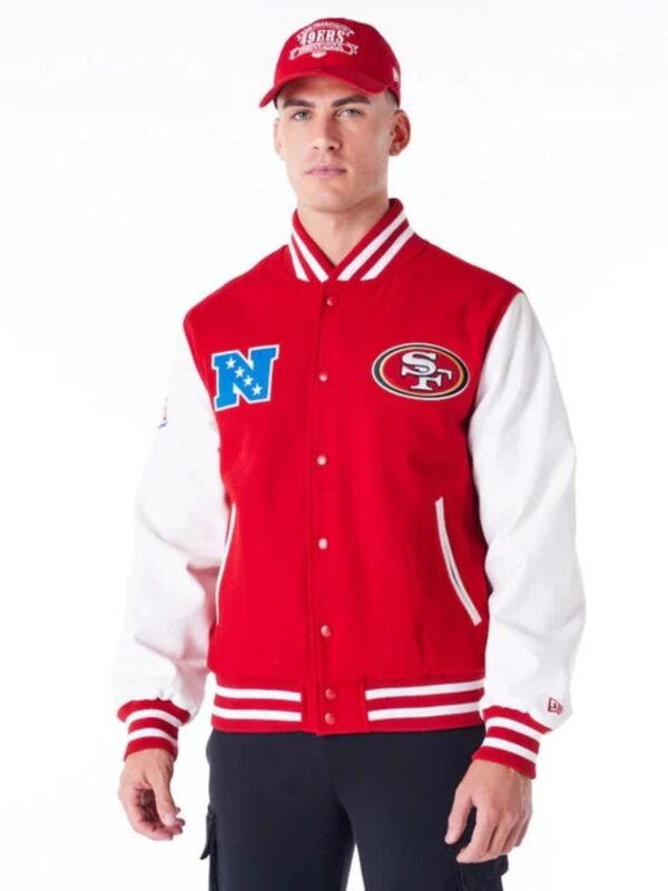 San Francisco 49ers NFL Red Varsity Jacket