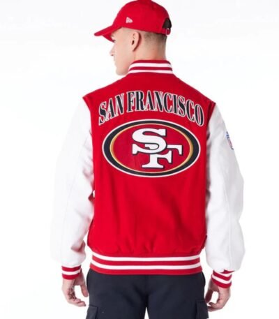 San Francisco 49ers NFL Red Varsity Jacket