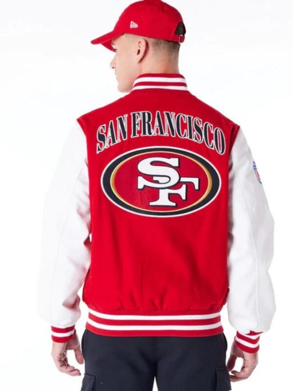 San Francisco 49ers NFL Red Varsity Jacket