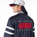 San Francisco 49ers NFL Satin Black Bomber Jacket