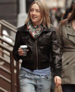 Saoirse Ronan Black Leather Jacket
