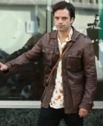 Sebastian Stan A Different Man Leather Jacket