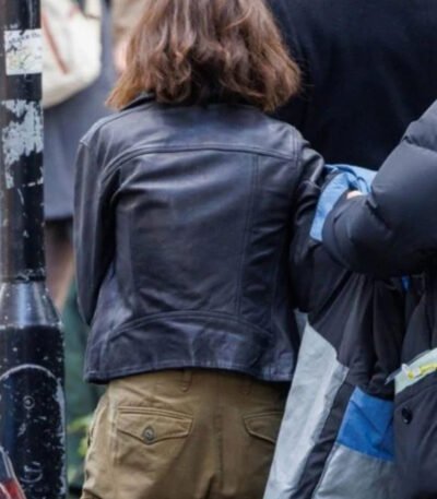 Secret Invasion 2023 Emilia Clarke Black Leather Jacket