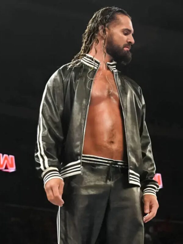 Seth Rollins Monday Night Raw 2024 Leather Jacket