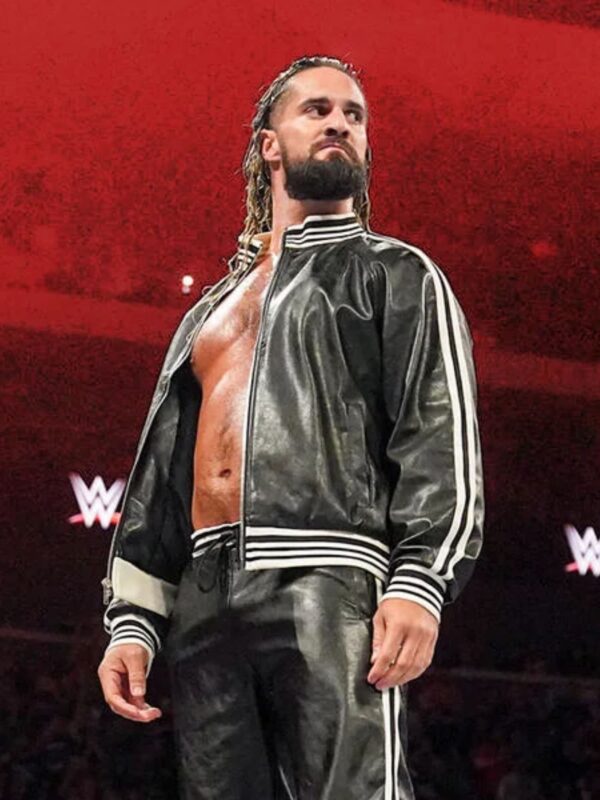 Seth Rollins Monday Night Raw 2024 Leather Jacket