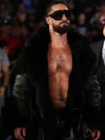 Seth Rollins WWE War Games Shearling Real Leather Jacket