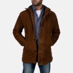 Sheriff Walt Longmire Coat Brown Suede Style Leather