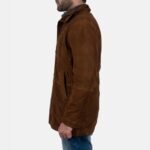 Sheriff Walt Longmire Coat Brown Suede Style Leather